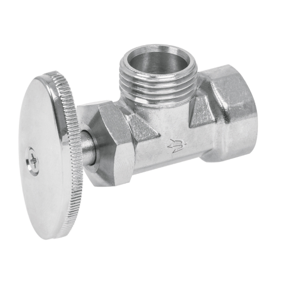 Llave angular, 1/2 x 1/2" en blister