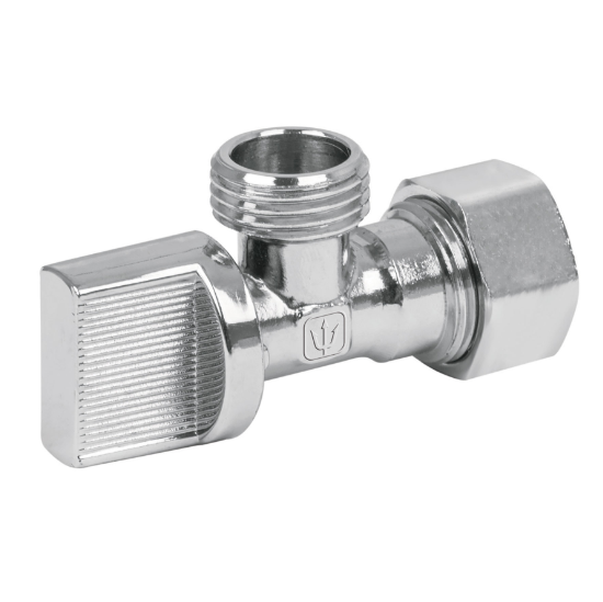 Llave angular de latón, 1/2 x 1/2" para CPVC