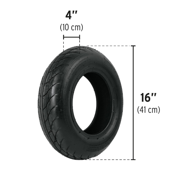 Llanta ligera, 16" para carretilla
