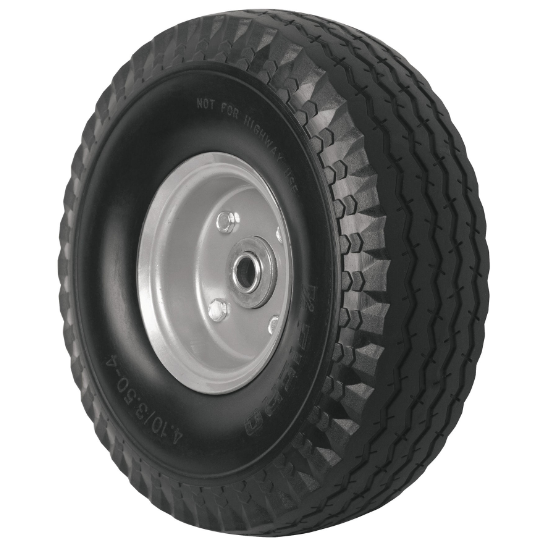 Llanta imponchable con eje lateral, 10"