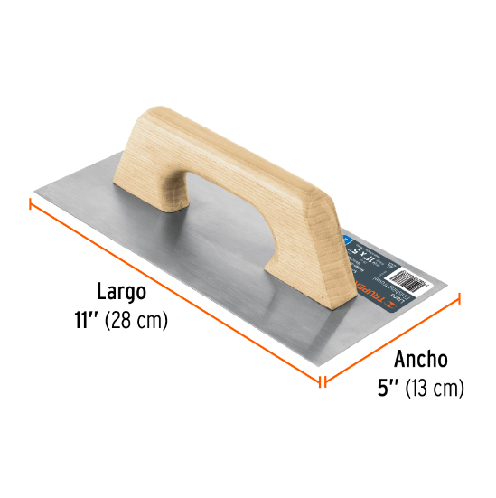 Llana, mango madera, canto recto, tipo español