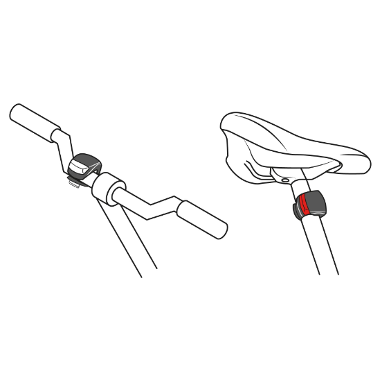 Linternas de silicon para bicicleta, 2 piezas, Pretul