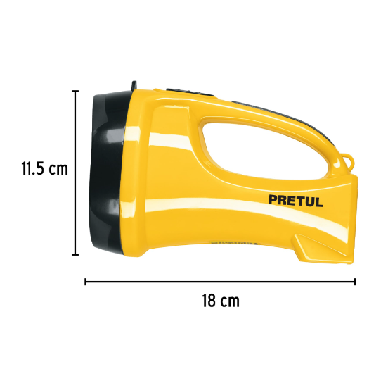 Linterna recargable de Leds, 145 lúmenes, Pretul