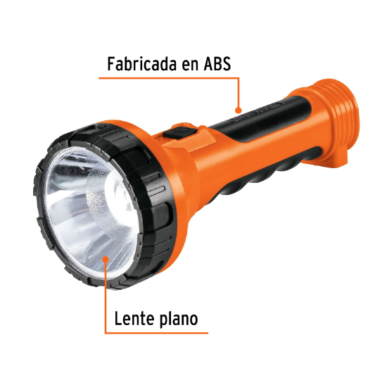Linterna recargable de leds, 100 lúmenes