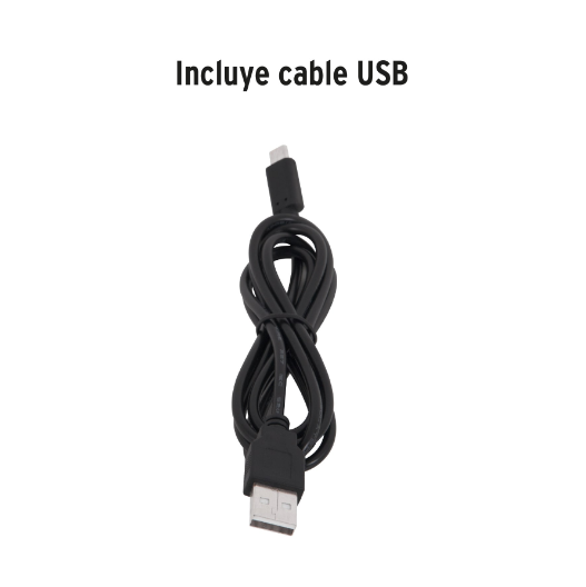 Linterna para cabeza, 250 lúmenes, 1 Led, recargable