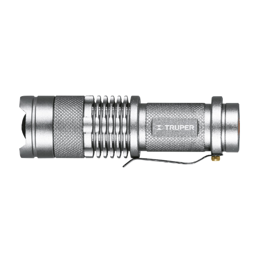Linterna de aluminio con 1 pila AA, 40 lúmenes, 1 LED