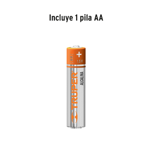 Linterna de aluminio con 1 pila AA, 40 lúmenes, 1 LED