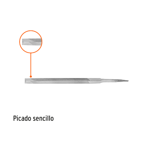 Lima triángulo pesado,6"