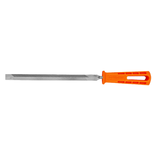 Lima triángulo pesado 8", 34 dpp, con mango, TRUPER
