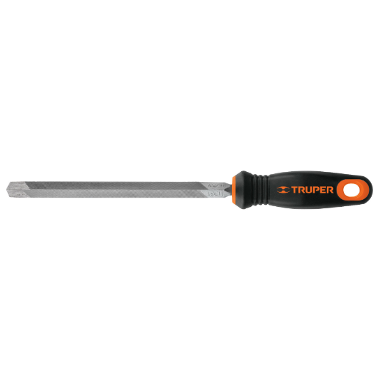 Lima triángulo pesado, 8" con mango doble inyección