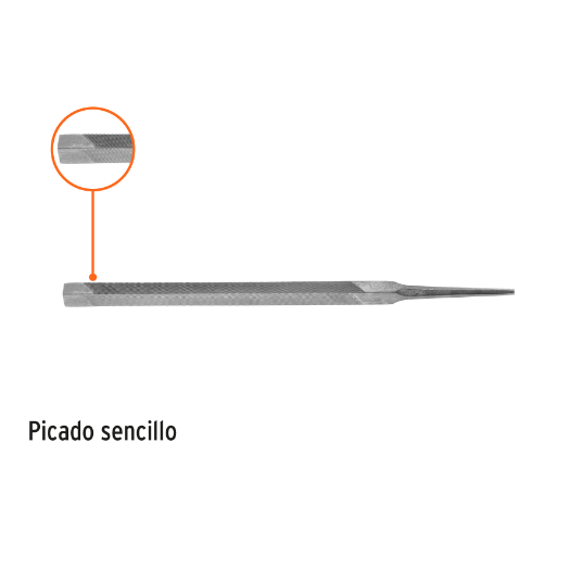 Lima triángulo pesado, 8"