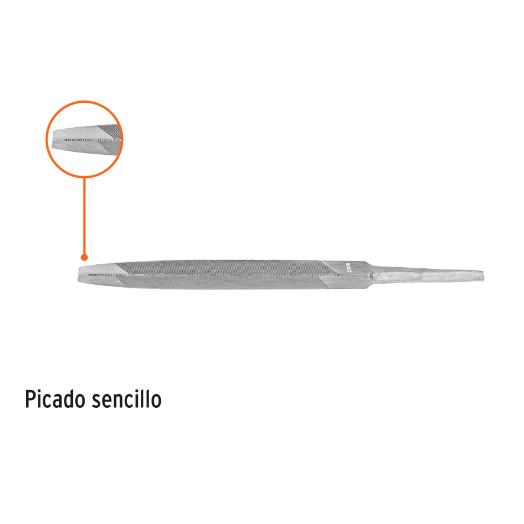Lima triángulo pesado, 4"