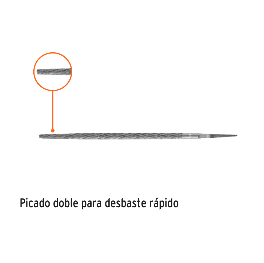Lima redonda, bastarda, 12"