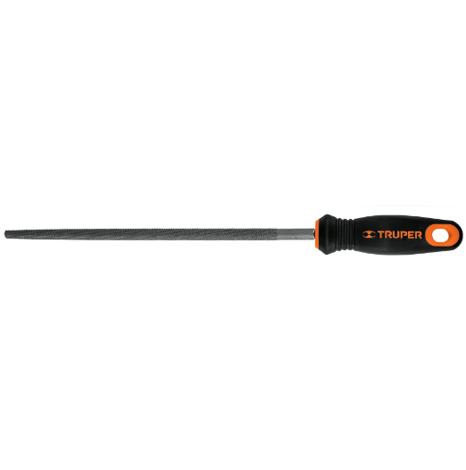 Lima redonda bastarda 10" con mango doble inyección