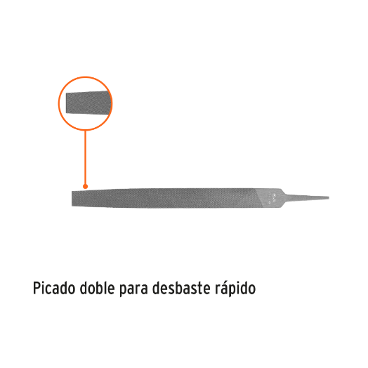 Lima plana, muza, 12"