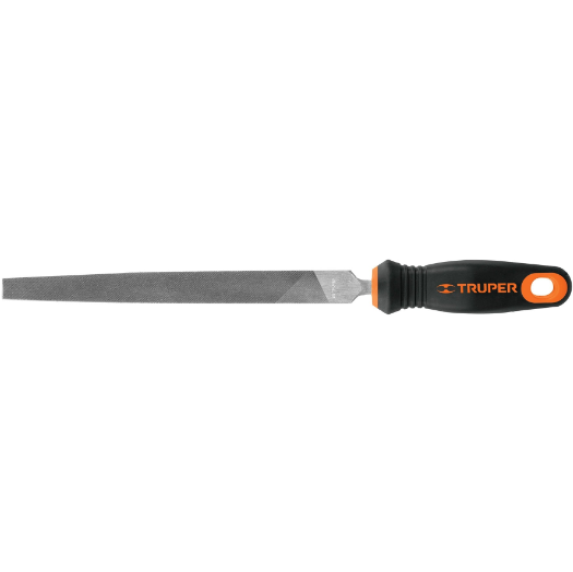 Lima plana muza 8" con mango doble inyección