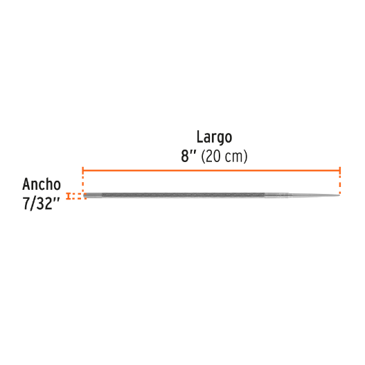 Lima para motosierra, 7/32", profesional