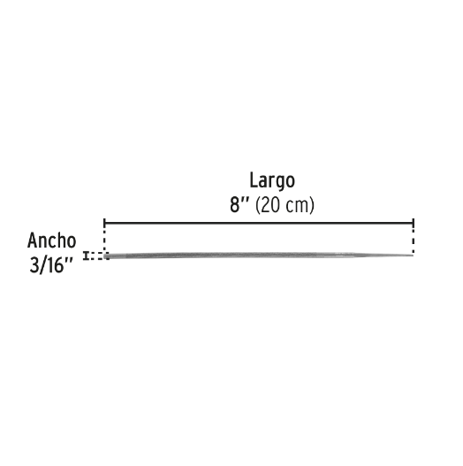 Lima para motosierra 3/16", Pretul