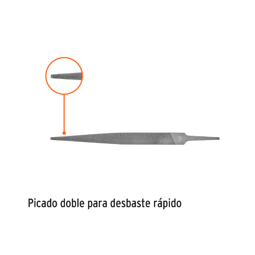 Lima para cerrajero, fina, 8"
