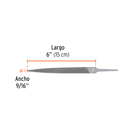 Lima para cerrajero, fina, 6"