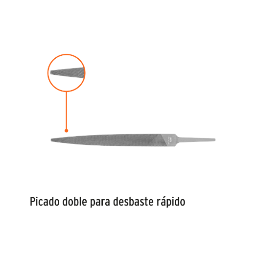 Lima para cerrajero, bastarda, 6"