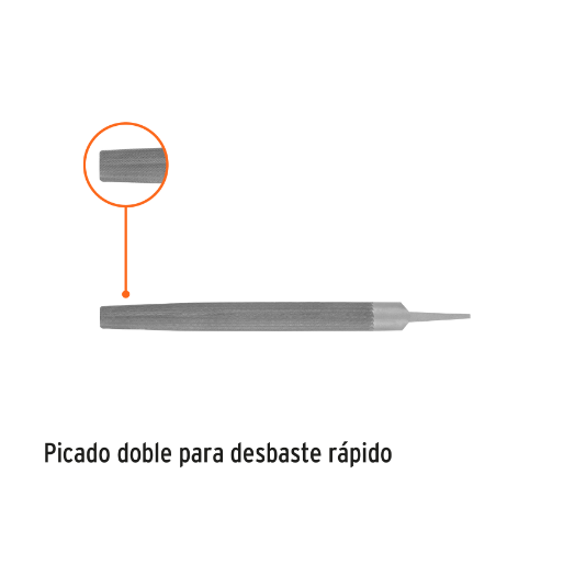 Lima media caña, muzas, 12"