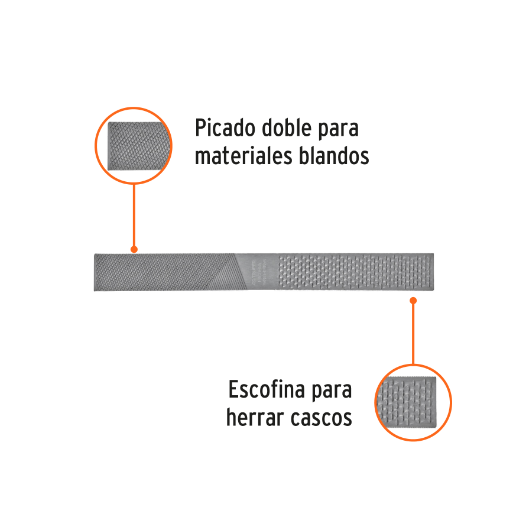 Lima escofina para herrar, 14"