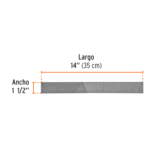 Lima escofina para herrar, 14"