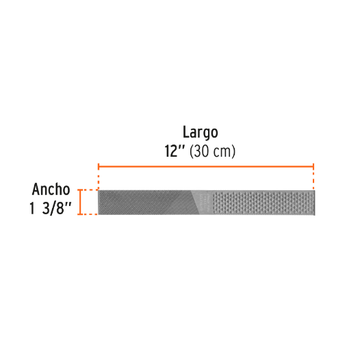Lima escofina para herrar, 12"