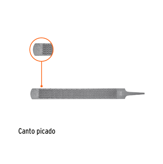 Lima escofina para herrar con zanco, 14"