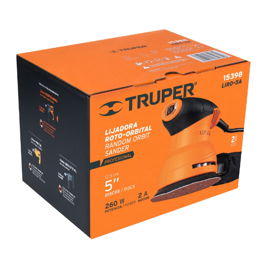 Lijadora roto orbital, 5", profesional, 240 W