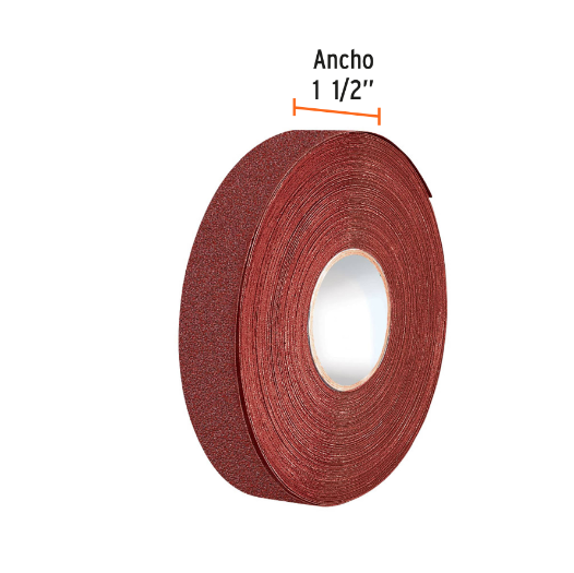 Lija para plomero, grano 120, 1-1/2 x 45"