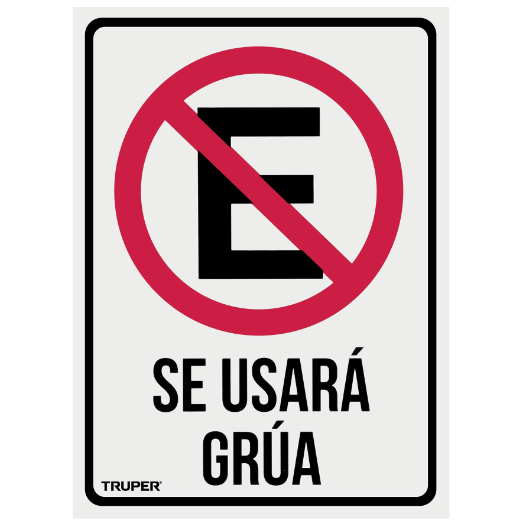 Letrero de señalización "NO ESTACIONARSE", 25 x 34 cm
