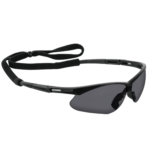 Lentes mica gris antiempaño con sujeta lentes, Sport