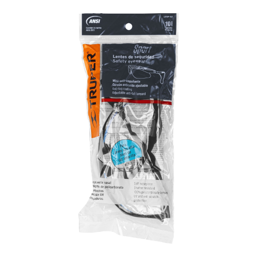 Lentes mica azul antiempaño con sujeta lentes, Sport