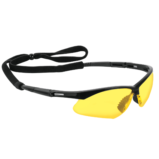 Lentes mica ambar antiempaño con sujeta lentes, Sport