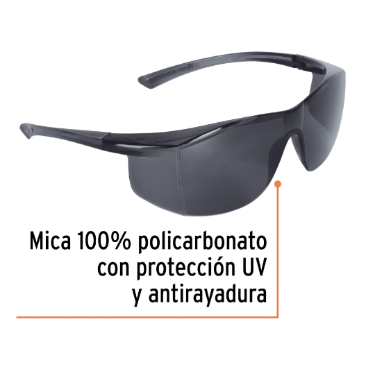 Lentes de seguridad, mica gris, Ultralite