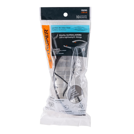 Lentes de seguridad, mica gris, Ultralite