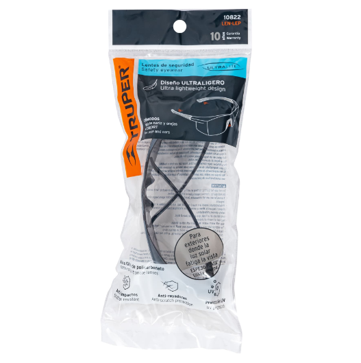 Lentes de seguridad, mica espejo plata, Ultralite