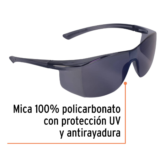 Lentes de seguridad, mica espejo azul, Ultralite