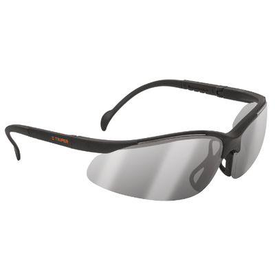 Lentes de seguridad ligeros con marco, espejo plata, Vision