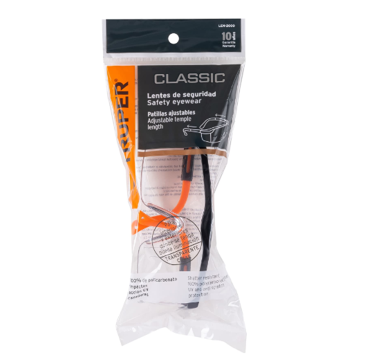 Lentes de seguridad ajustables, mica transparente, Classic