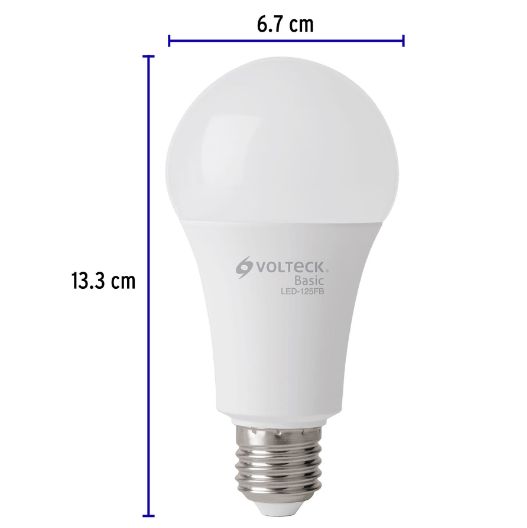 Lámpara LED,A19,16W,luz de día,Volteck Basic, 4 pzas en caja