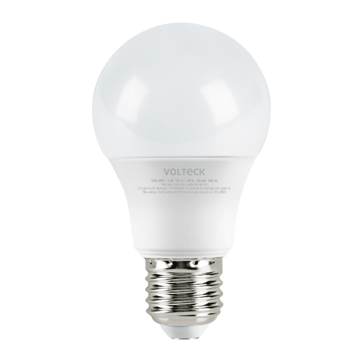 Lámpara LED tipo bulbo A19 6 W luz de día, caja, Volteck