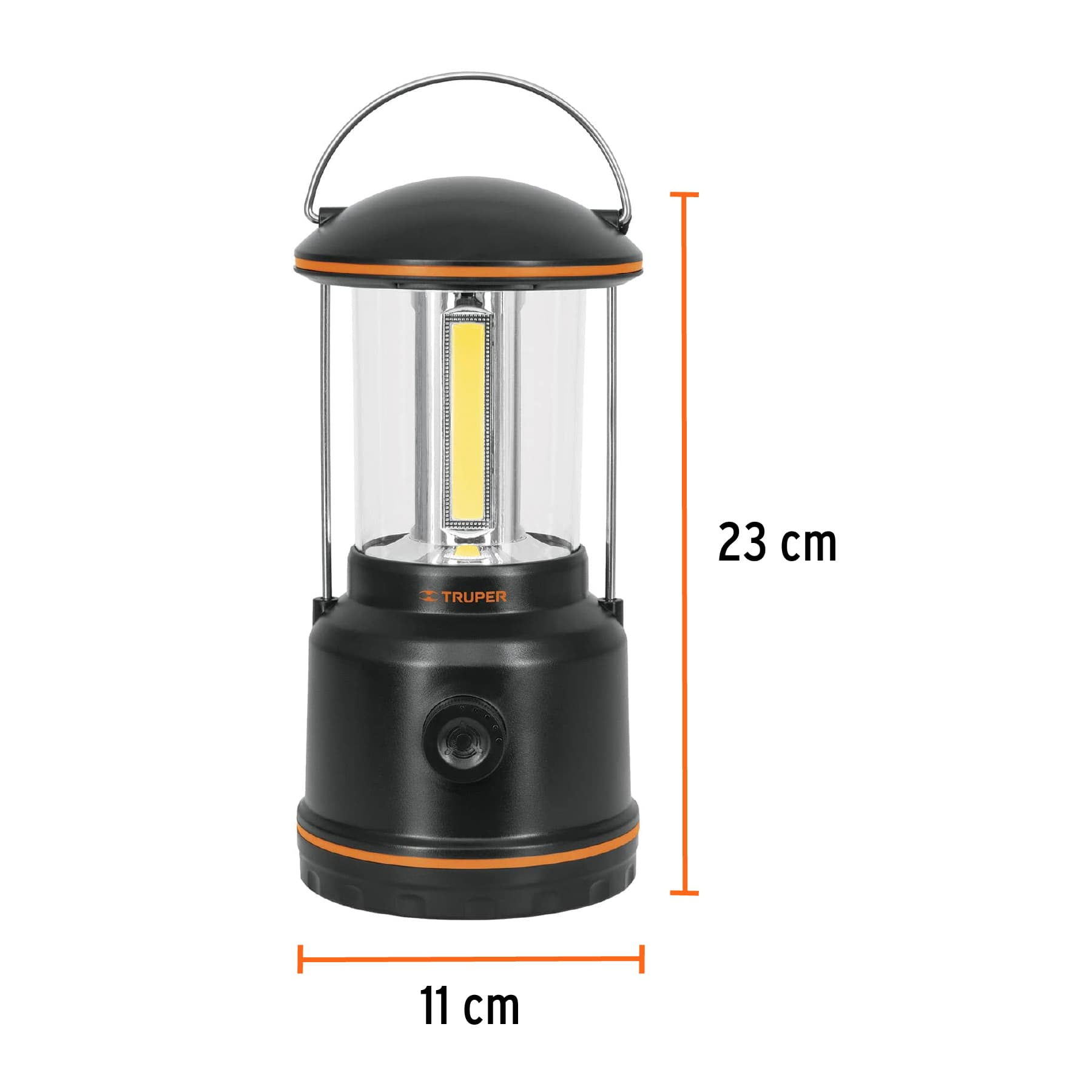 Lámpara LED de campamento, tipo farol, incluye 3 pilas D  