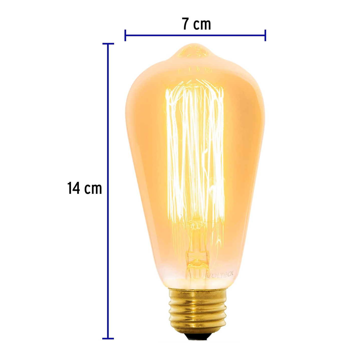 Lámpara incandescente vintage, 40W, Edison