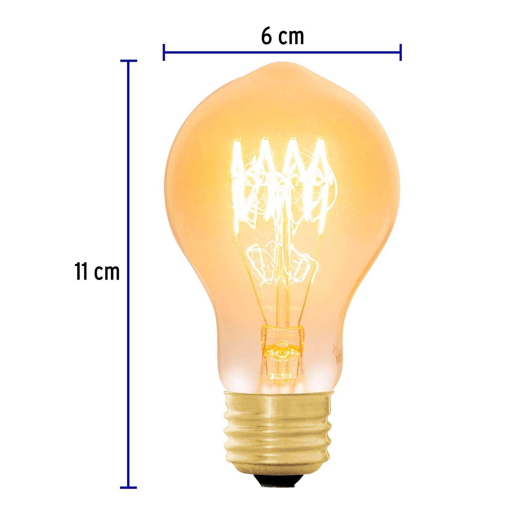 Lámpara incandescente vintage, 40W, bombilla