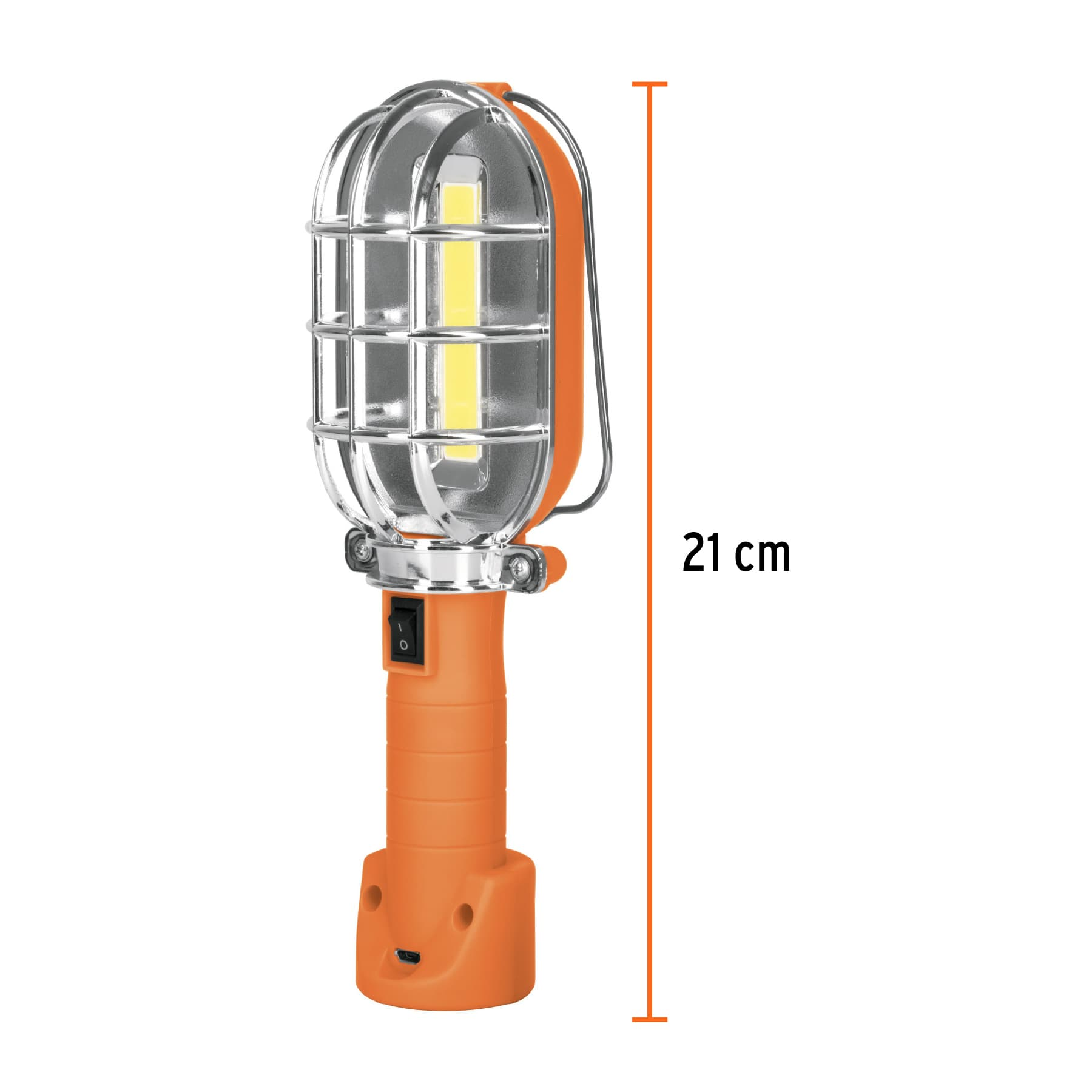 Lámpara de taller recargable de LED, 280 lúmenes