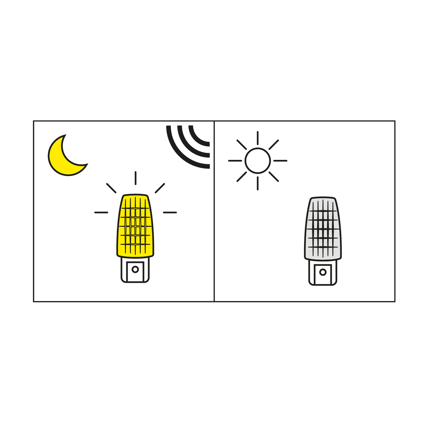 Lámpara de luz de noche con sensor