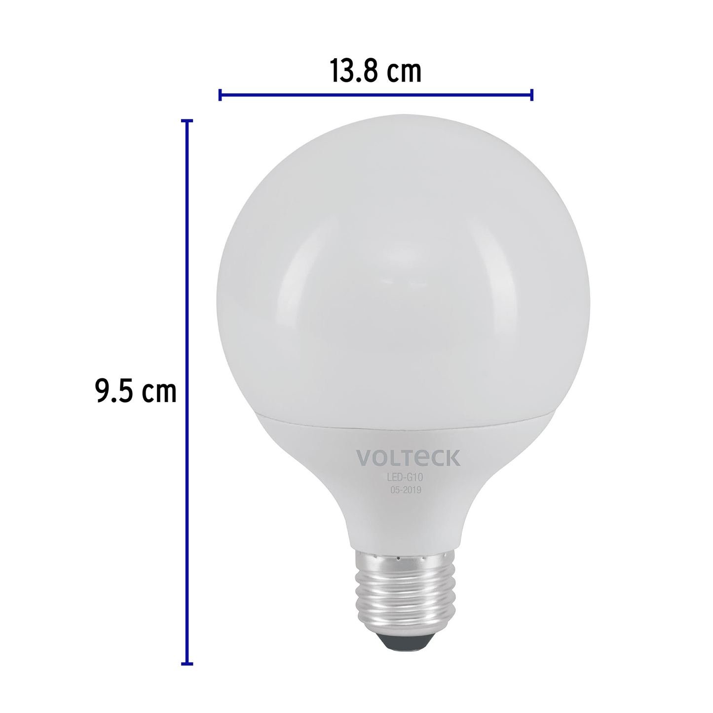 Lámpara de LED, tipo globo, 8 W, luz de día